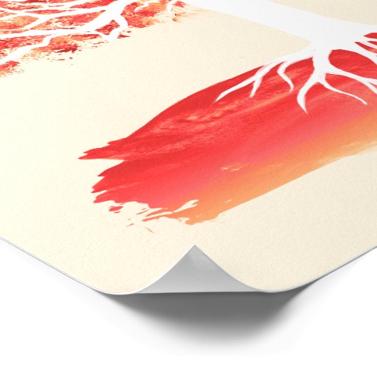 木の構造(18x24) ポスター (角)