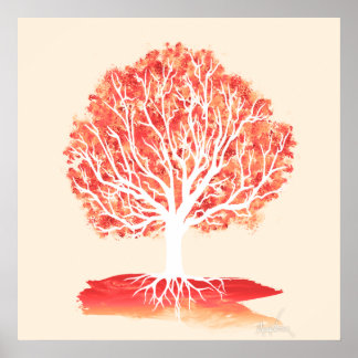 木の構造。(24x24) ポスター