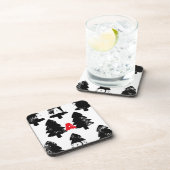 木の模様を植える コースター (右側)