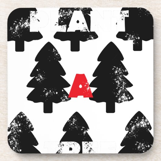 木の模様を植える コースター (正面)