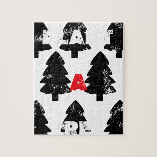 木の模様を植える ジグソーパズル (縦)