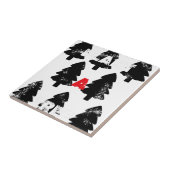 木の模様を植える タイル (側面)