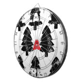 木の模様を植える ダーツボード (正面右)