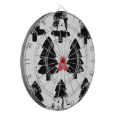 木の模様を植える ダーツボード (正面左)