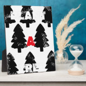 木の模様を植える フォトプラーク (側面)