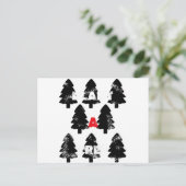 木の模様を植える ポストカード (スタンド正面)