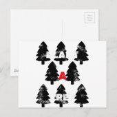 木の模様を植える ポストカード (正面/裏面)