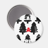 木の模様を植える マグネット (正面/裏面)