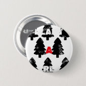 木の模様を植える 缶バッジ (正面&裏面)