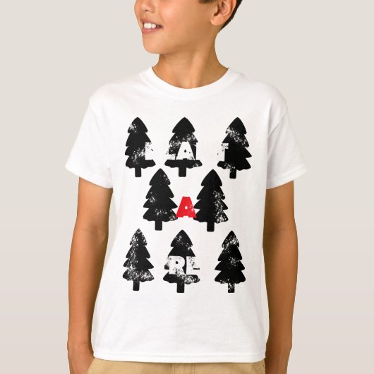 木の模様を植える Tシャツ (正面)