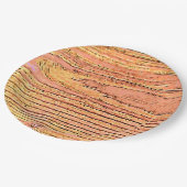 木の模造田舎者 ペーパープレート (アングル)