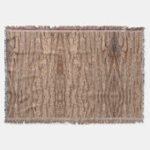 木の樹皮が反射した スローブランケット (正面)