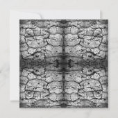 木の樹皮の白黒写真のクローズアップパターン カード (正面)