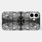 木の樹皮の白黒写真のクローズアップパターン Case-Mate iPhoneケース (裏面 (横))
