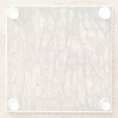 木の樹皮の質感、自然な木の背景。 ガラスコースター (裏面)