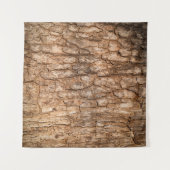 木の樹皮の質感、自然な木の背景。 タペストリー (正面(横))