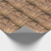 木の樹皮の質感、自然な木の背景。 ラッピングペーパー (角)