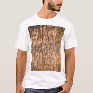木の樹皮の質感、自然な木の背景。 Tシャツ