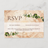 木の樹皮ボタニカル葉シート エンクロージャーカード (正面)