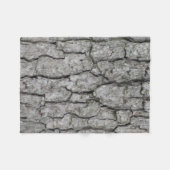 木の樹皮 フリースブランケット (正面(横))