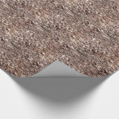 木の樹皮、自然、茶色 ラッピングペーパー (角)