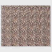 木の樹皮、自然、茶色 ラッピングペーパー (フラット)