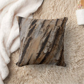 木の樹皮Iナチュラル抽象芸術テクスチャデザイン クッション (ブランケット)