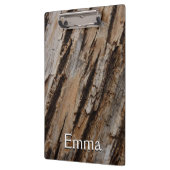 木の樹皮Iナチュラル抽象芸術テクスチャデザイン クリップボード (左)