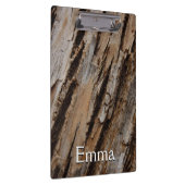 木の樹皮Iナチュラル抽象芸術テクスチャデザイン クリップボード (右)