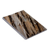 木の樹皮Iナチュラル抽象芸術テクスチャデザイン ノートブック (右側)