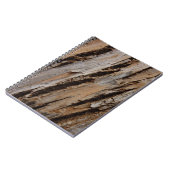 木の樹皮Iナチュラル抽象芸術テクスチャデザイン ノートブック (左側)