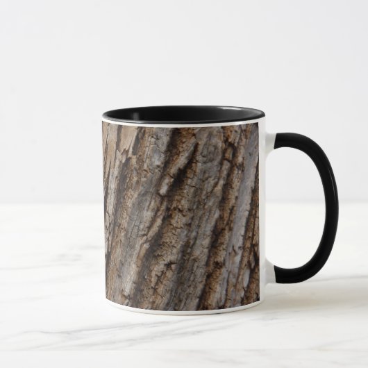 木の樹皮Iナチュラル抽象芸術テクスチャデザイン マグカップ (右)