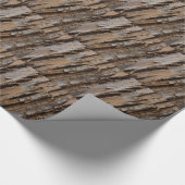 木の樹皮Iナチュラル抽象芸術テクスチャデザイン ラッピングペーパー (角)