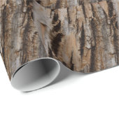 木の樹皮Iナチュラル抽象芸術テクスチャデザイン ラッピングペーパー (ロールコーナー)