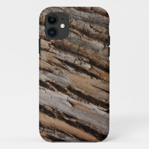 木の樹皮Iナチュラル抽象芸術テクスチャデザイン iPhone 11 ケース