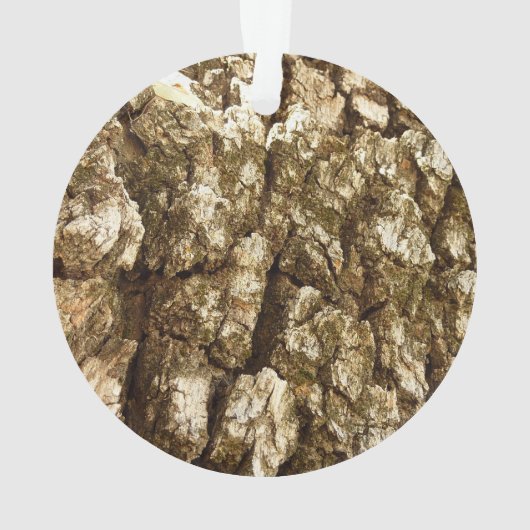 木の樹皮IIナチュラルテクスチャデザイン オーナメント (裏面)