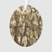 木の樹皮IIナチュラルテクスチャデザイン オーナメント (正面)