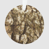 木の樹皮IIナチュラルテクスチャデザイン オーナメント (正面)