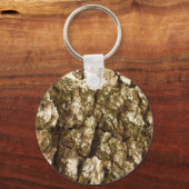 木の樹皮IIナチュラルテクスチャデザイン キーホルダー (裏面)