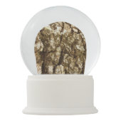 木の樹皮IIナチュラルテクスチャデザイン スノーグローブ (裏面)