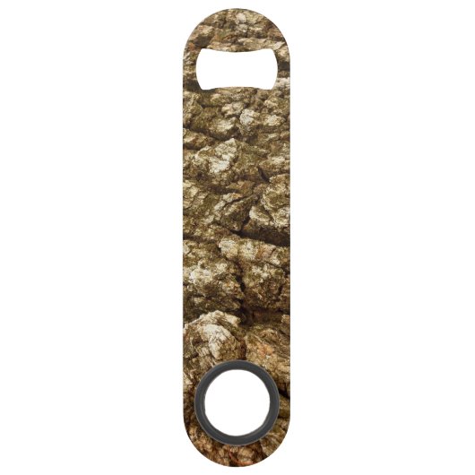 木の樹皮IIナチュラルテクスチャデザイン スピード栓抜き (正面)