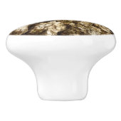 木の樹皮IIナチュラルテクスチャデザイン セラミックノブ (側面)