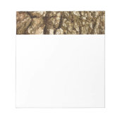 木の樹皮IIナチュラルテクスチャデザイン ノートパッド (正面)