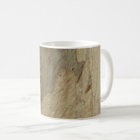 木の樹皮III自然抽象芸術質加工デザイン コーヒーマグカップ (正面右)