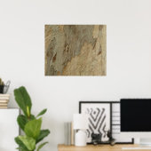 木の樹皮III自然抽象芸術質加工デザイン ポスター (ホームオフィス)