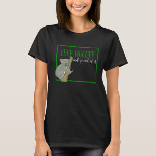 木の毛と誇りを持ったそれのかわいいコアラ Tシャツ