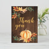 木の水彩 秋 オレンジ色のカボチャ 感謝 (スタンド正面)