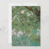 木の温もりあふれるツリーライト ウェディング 招待状 (裏面)