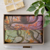 木の満月の絵画の芸術のお洒落な猫 薄葉紙 (ギフト)