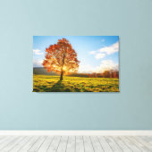 木の火 キャンバスプリント (インサイチュ (ウッドフロア))